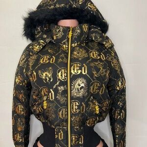 Nwt Ed hardy jacket size large tiktok viral